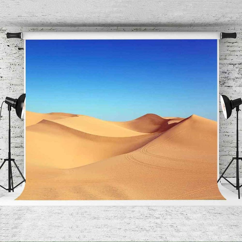 EOA 7(W) x5(H) FT Desert Sand Dune Backdrop Wild West Blue Sky Landscape Picture Photography Background Mysterious Birthday Party Kids Children Adult Photoshot YouTube Booth Studio Prop - Image 3